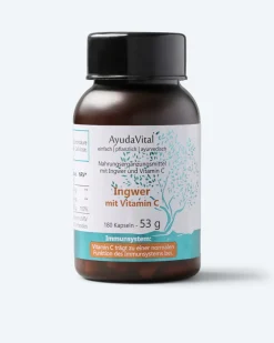 Ingwer mit Vitamin C, 180 Kps.