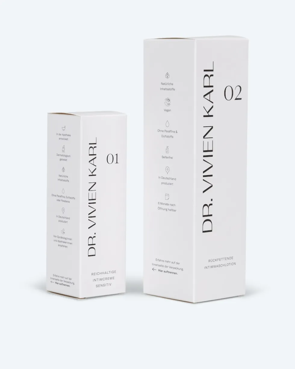 Intimcreme und Waschlotion, 2tlg.