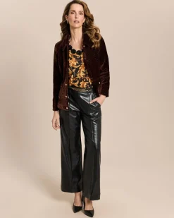 Jacke aus Samt mit Struktur