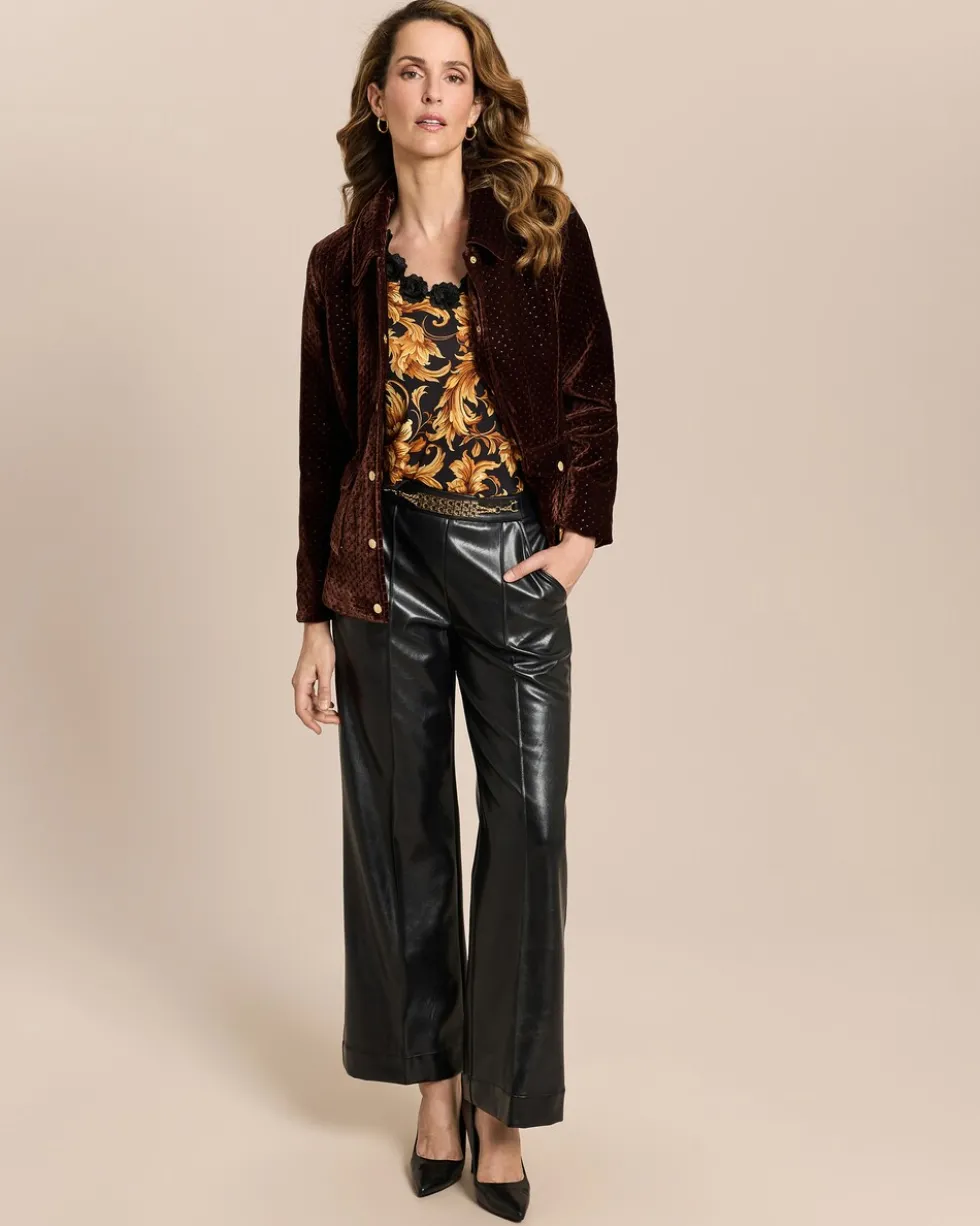 Jacke aus Samt mit Struktur