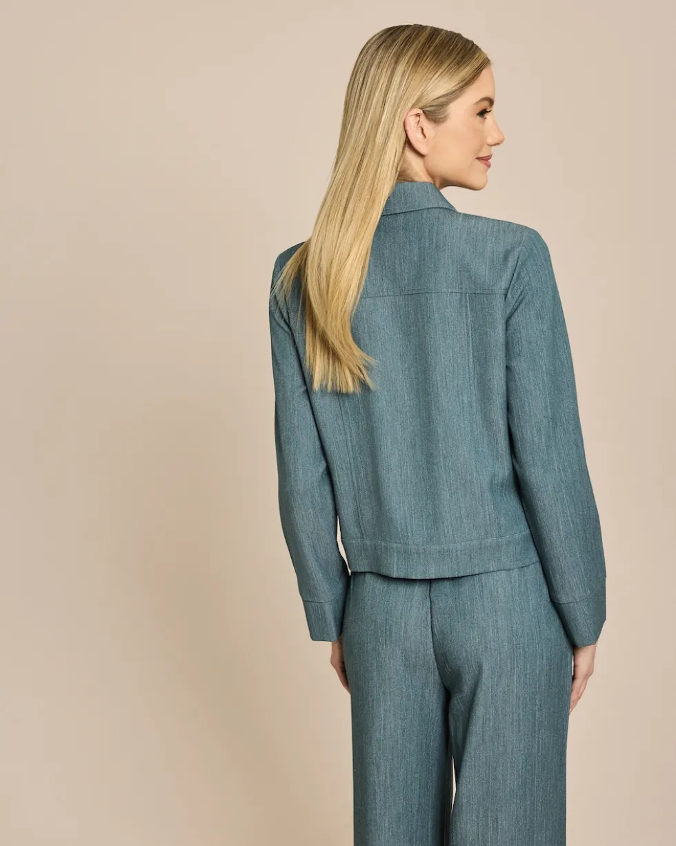 Jacke in Denim Optik
