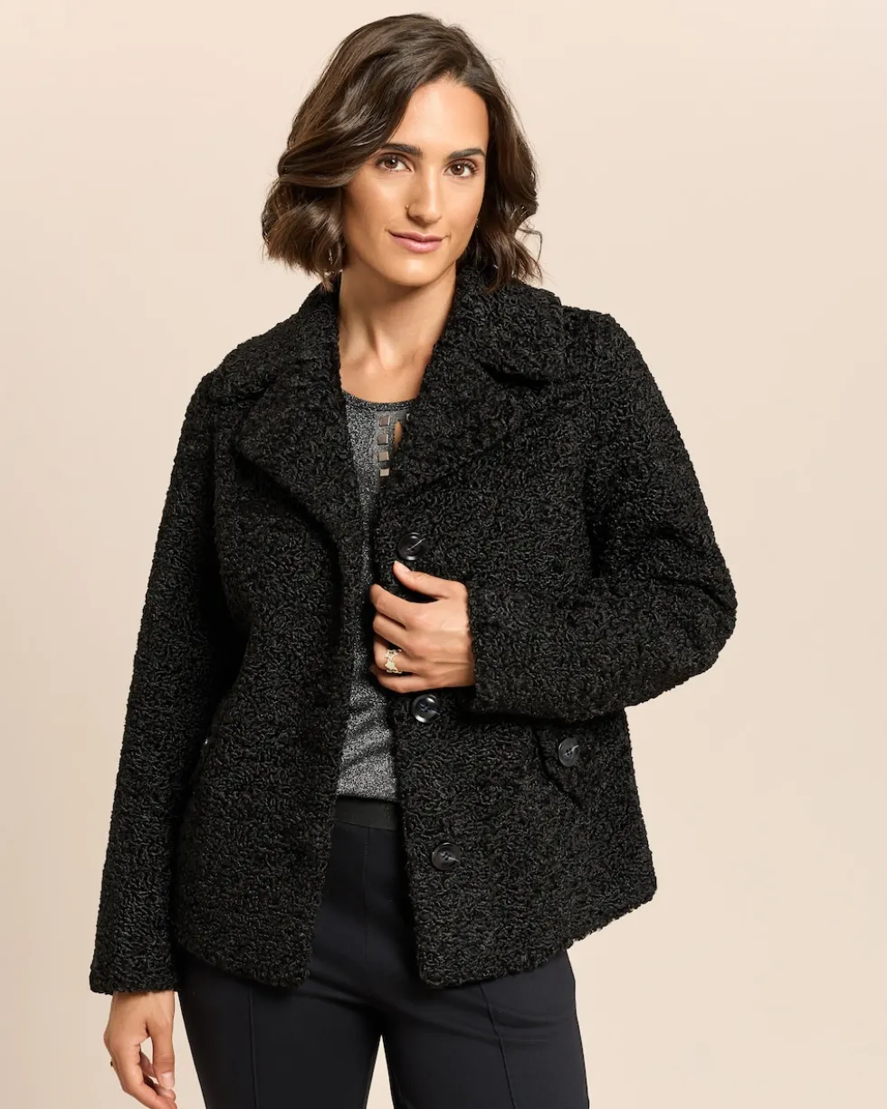 Jacke in Persianer-Optik