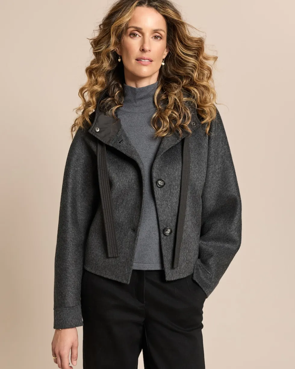 Jacke mit wattierter Kapuze
