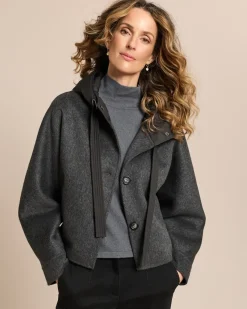 Jacke mit wattierter Kapuze