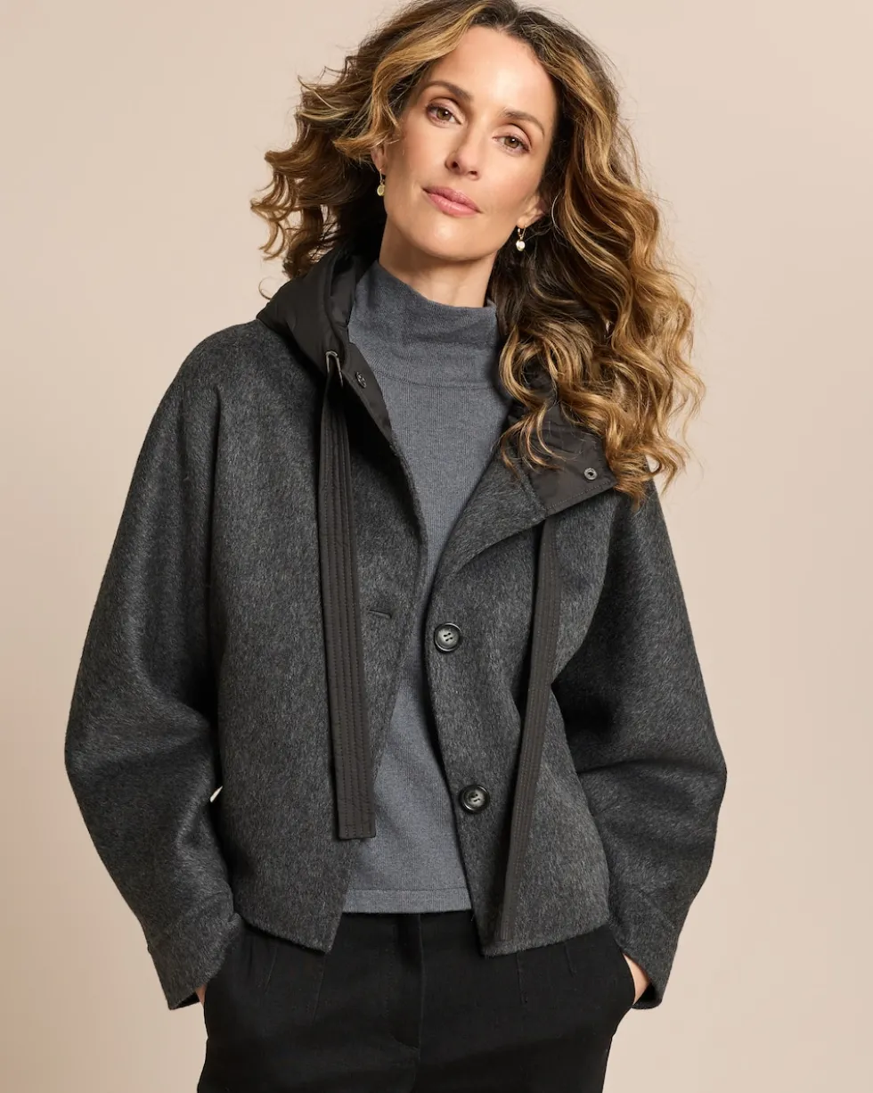 Jacke mit wattierter Kapuze