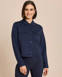Jacke Ponte di Roma mit aufgesetzten Taschen