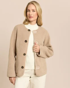 Jacke zum Wenden in Shearling-Optik