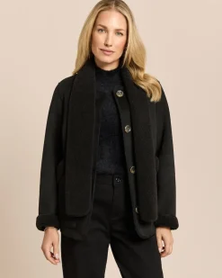 Jacke zum Wenden in Shearling-Optik