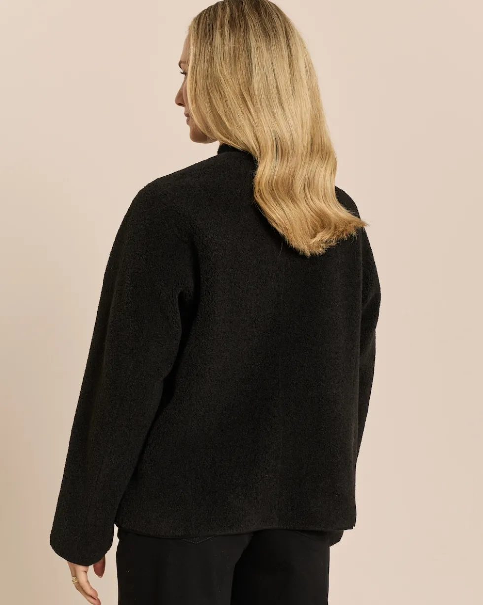 Jacke zum Wenden in Shearling-Optik
