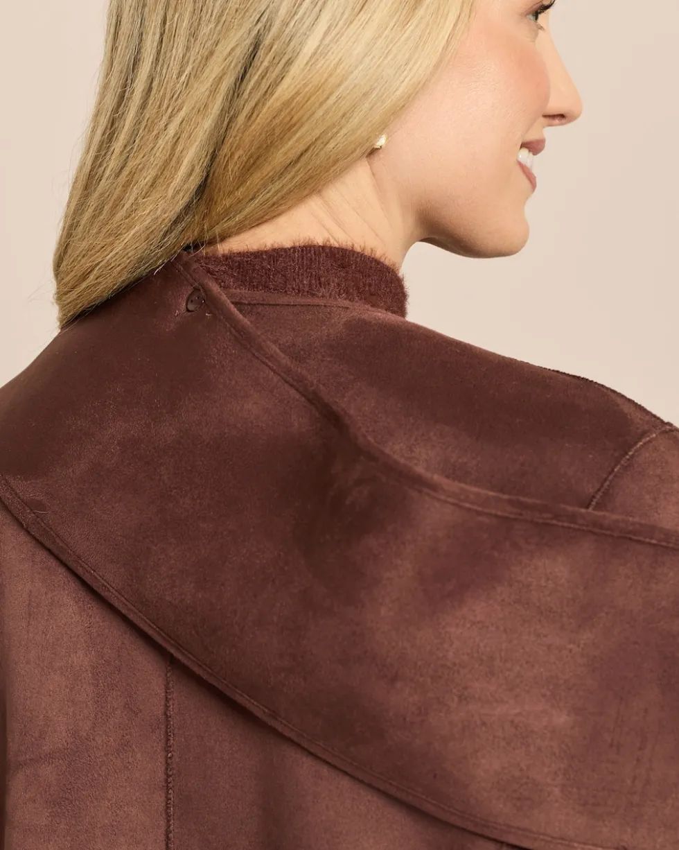 Jacke zum Wenden in Shearling-Optik