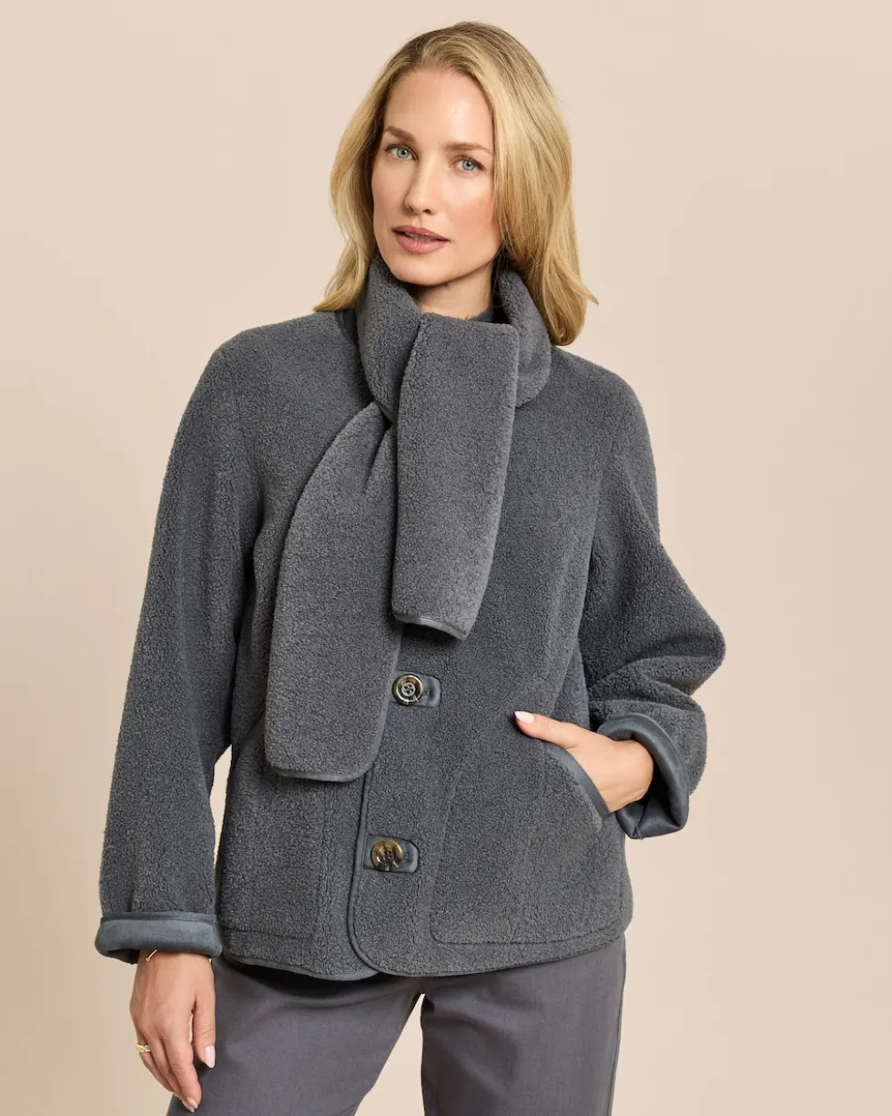 Jacke zum Wenden in Shearling-Optik