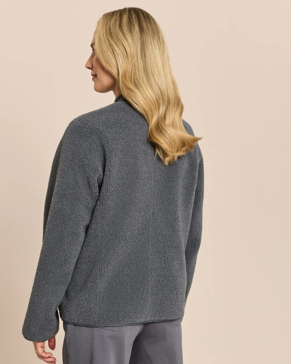 Jacke zum Wenden in Shearling-Optik