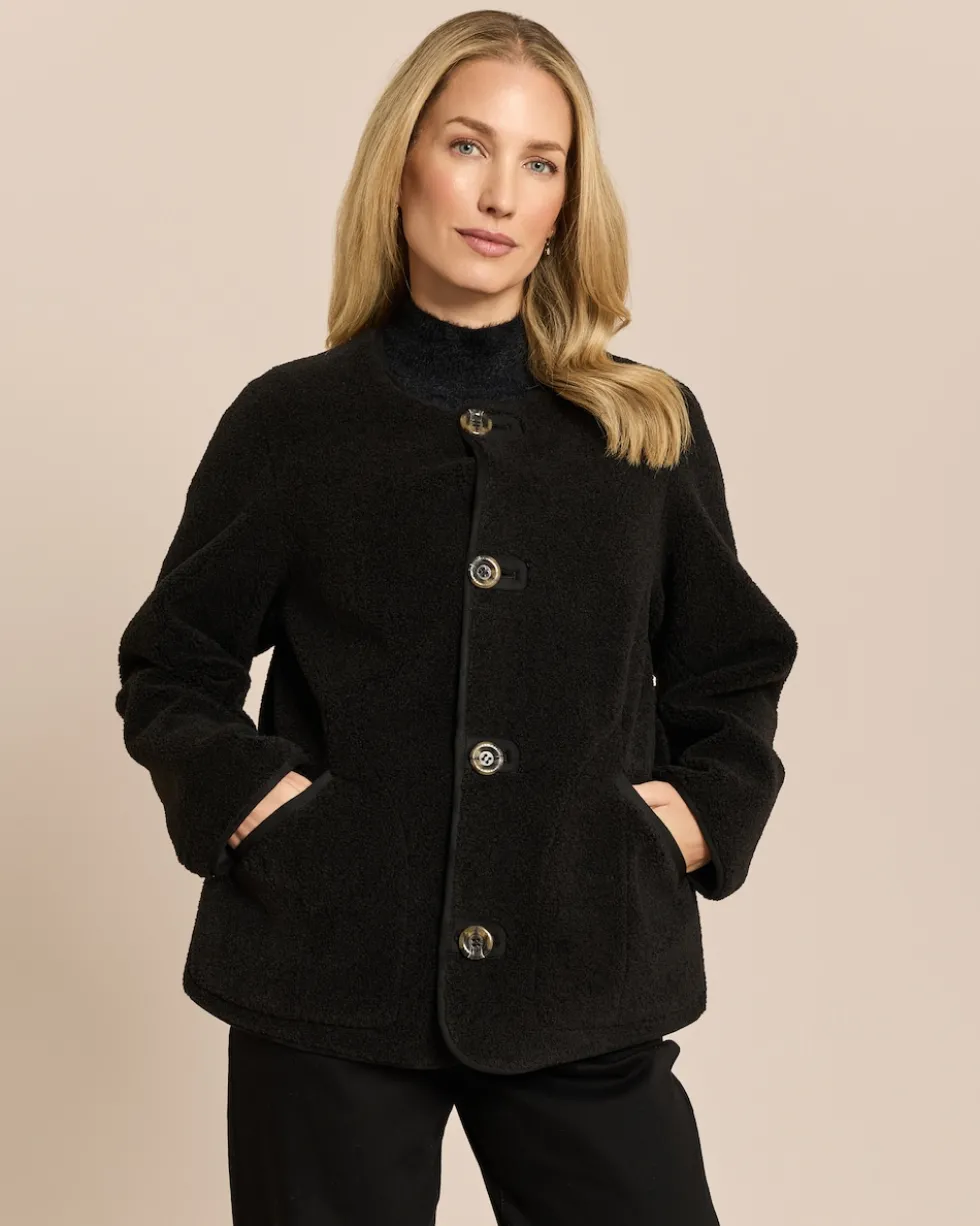 Jacke zum Wenden in Shearling-Optik