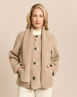 Jacke zum Wenden in Shearling-Optik