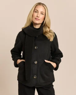 Jacke zum Wenden in Shearling-Optik