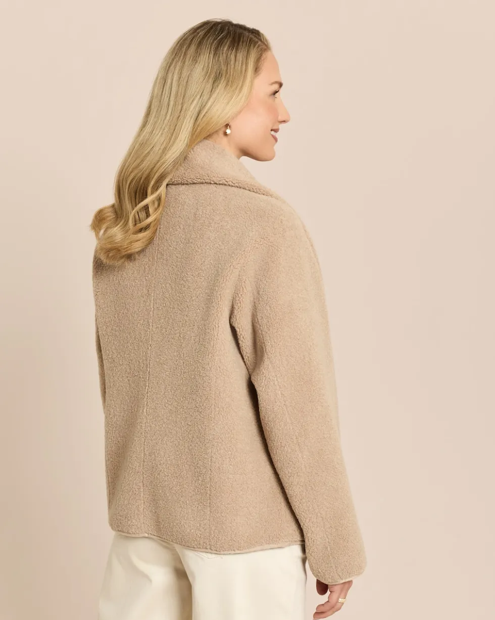 Jacke zum Wenden in Shearling-Optik