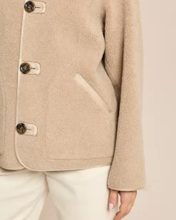 Jacke zum Wenden in Shearling-Optik