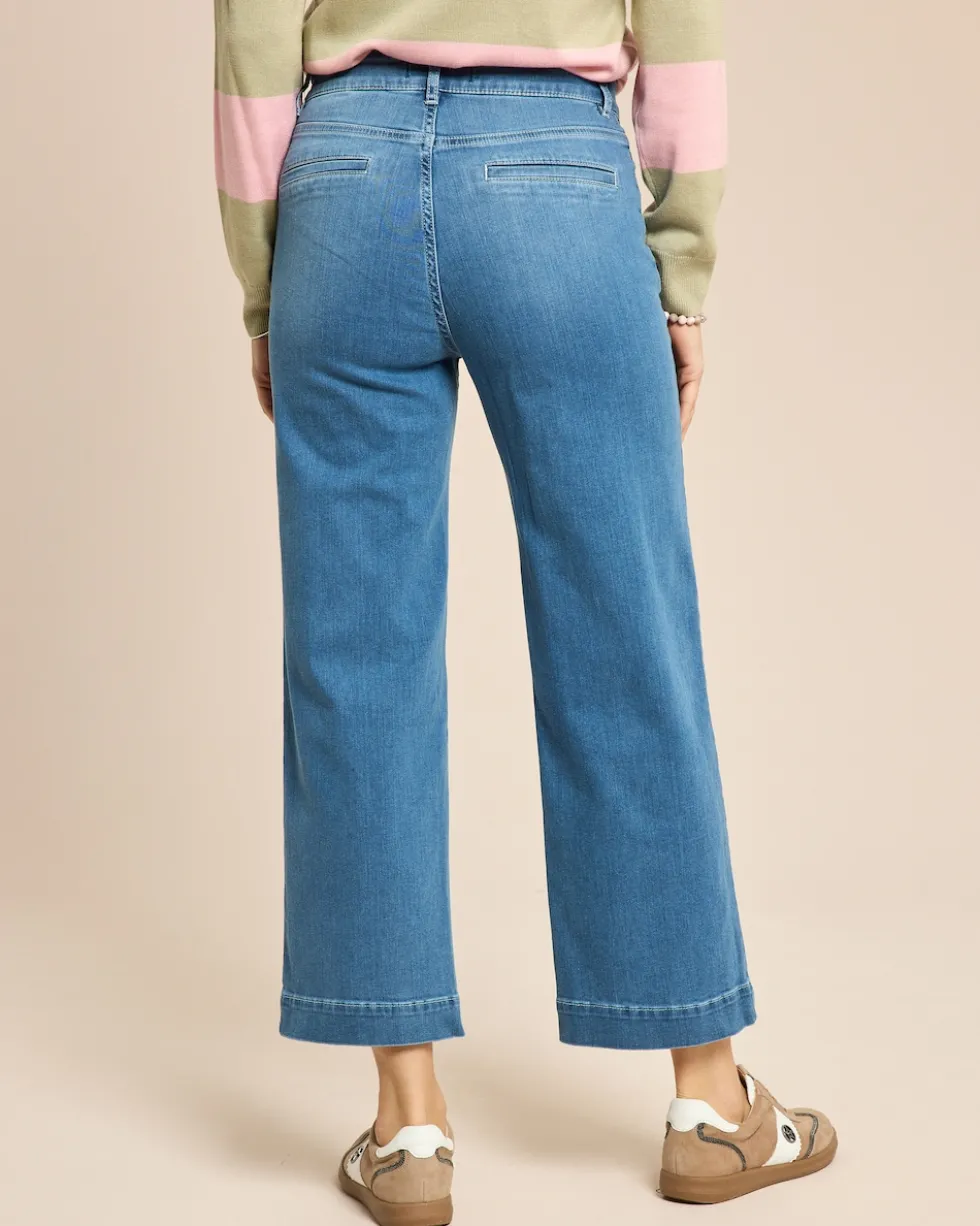 Jeans 7/8 aufgesetzte Taschen