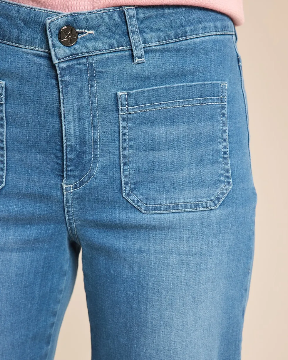Jeans 7/8 aufgesetzte Taschen