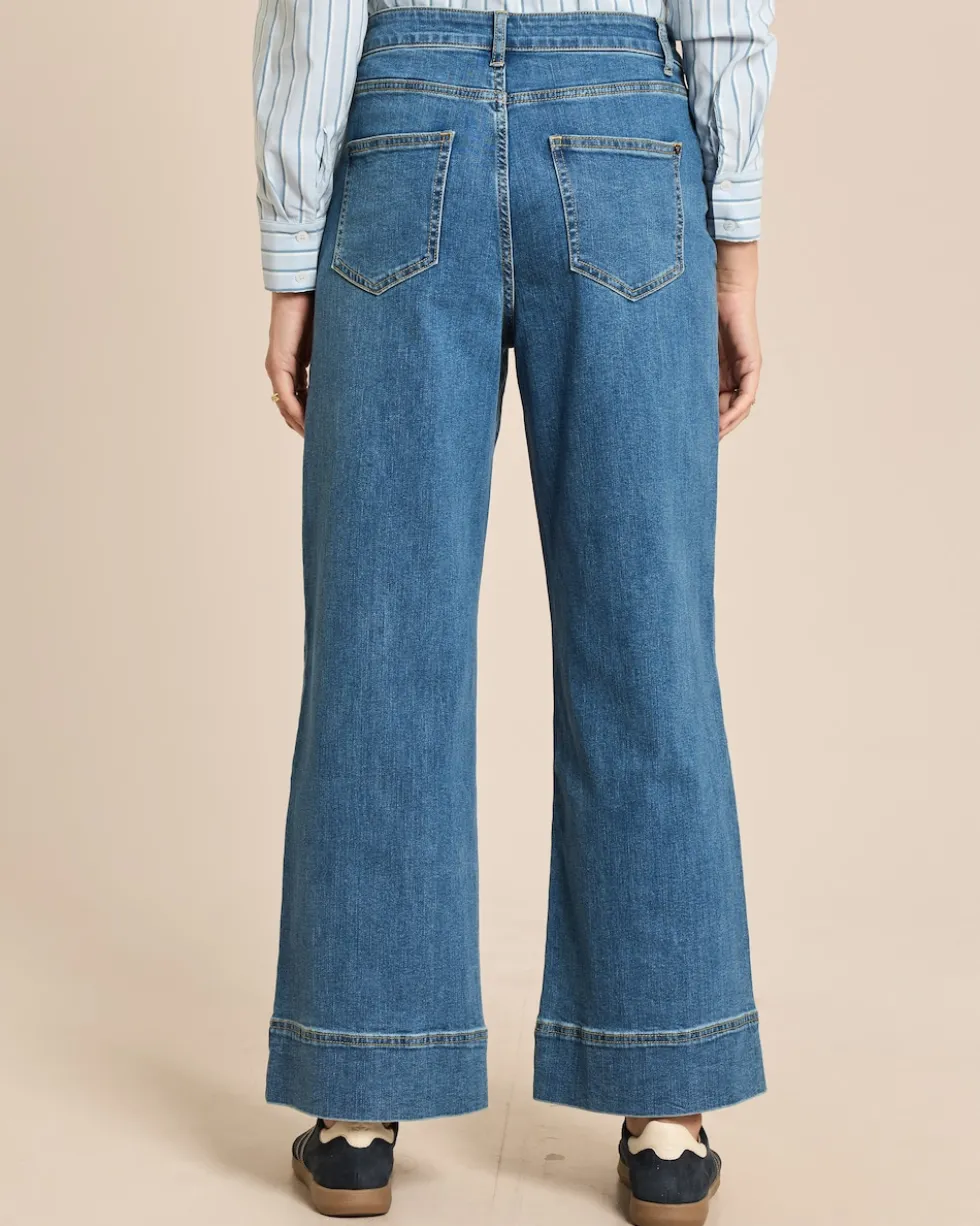 Jeanshose mit Teilungsnaht