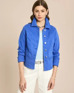 Jeansjacke mit angesetztem Schößchen