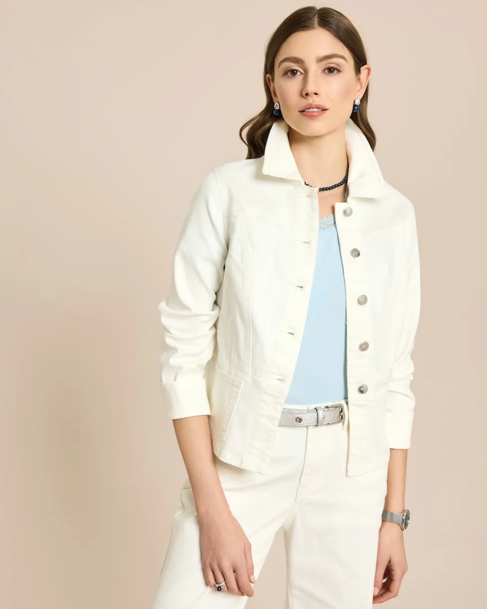 Jeansjacke mit angesetztem Schößchen