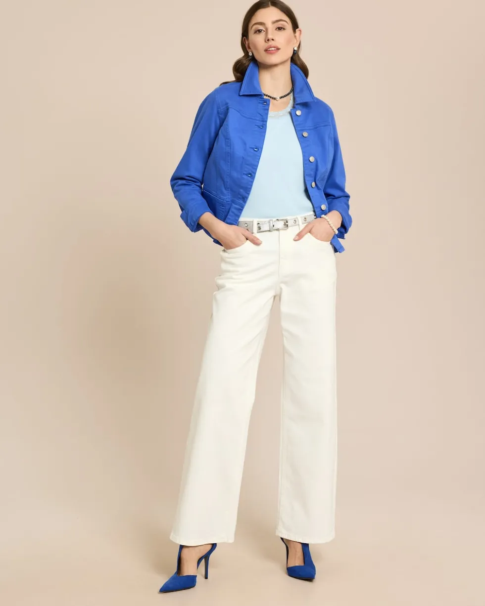 Jeansjacke mit angesetztem Schößchen