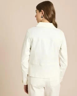 Jeansjacke mit angesetztem Schößchen