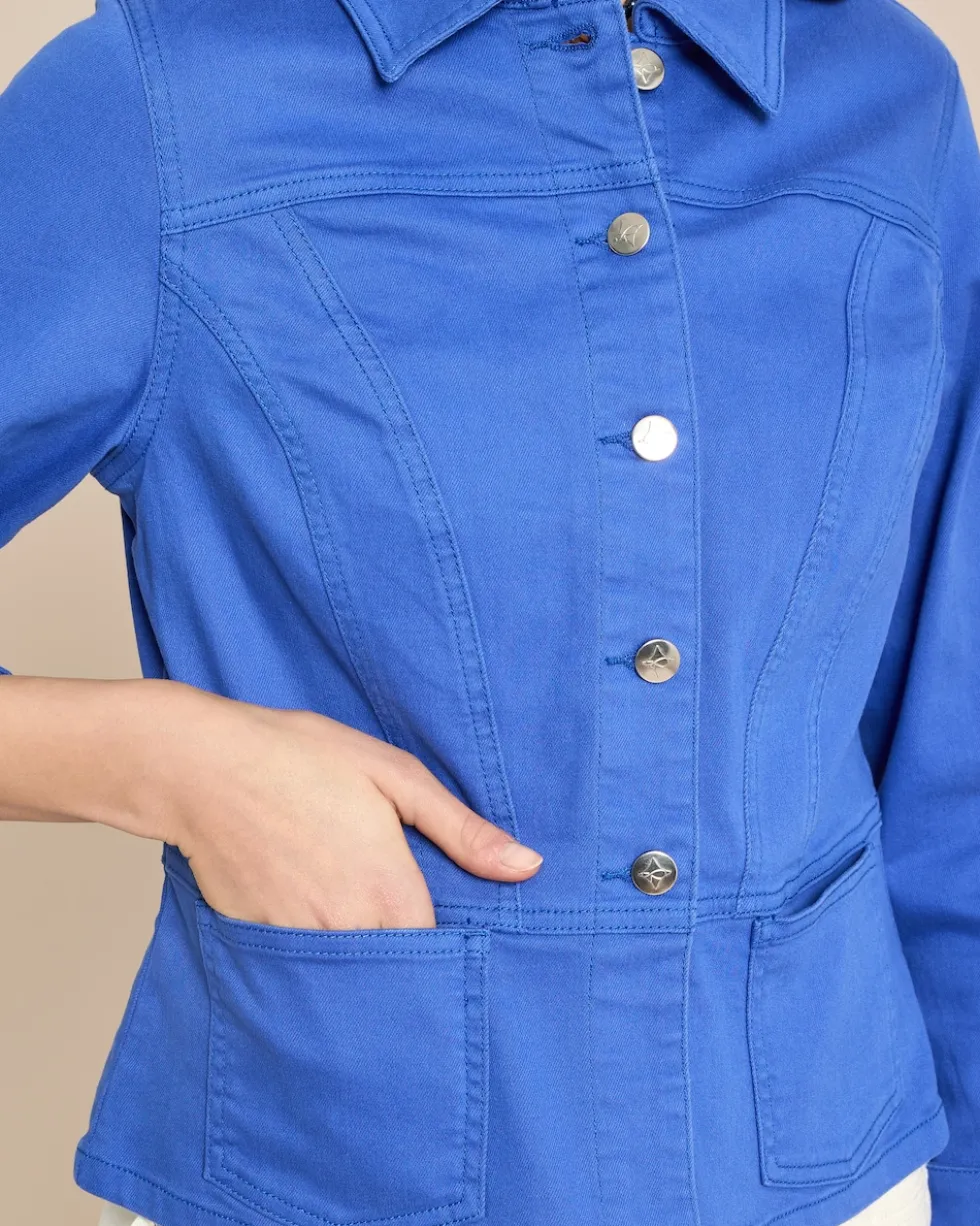 Jeansjacke mit angesetztem Schößchen