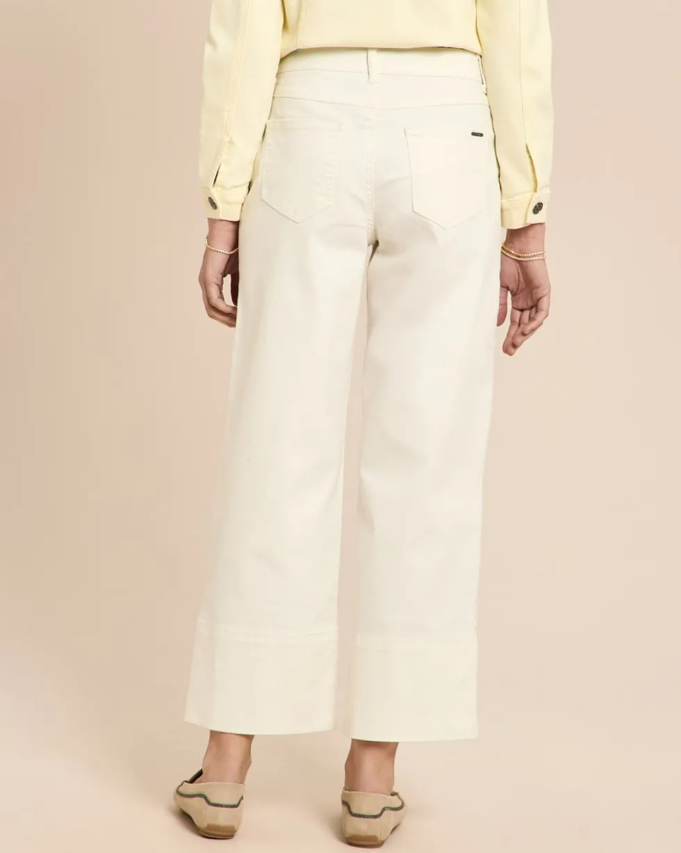 Jeans mit breitem Saumabschluss
