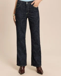 Jeans mit Paisley-Print