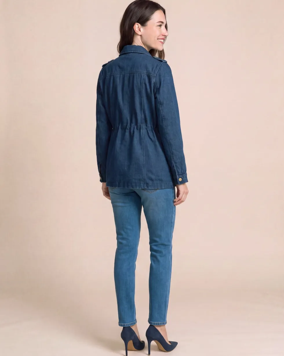 Jeans Parka mit Wattierung