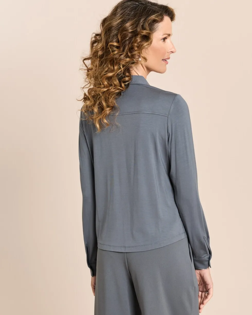 Jersey-Bluse