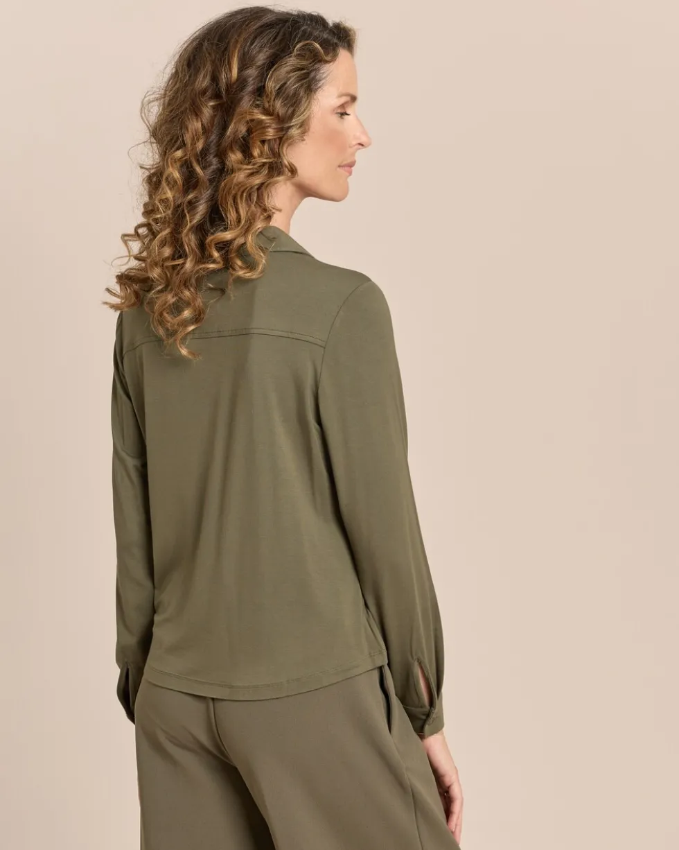 Jersey-Bluse