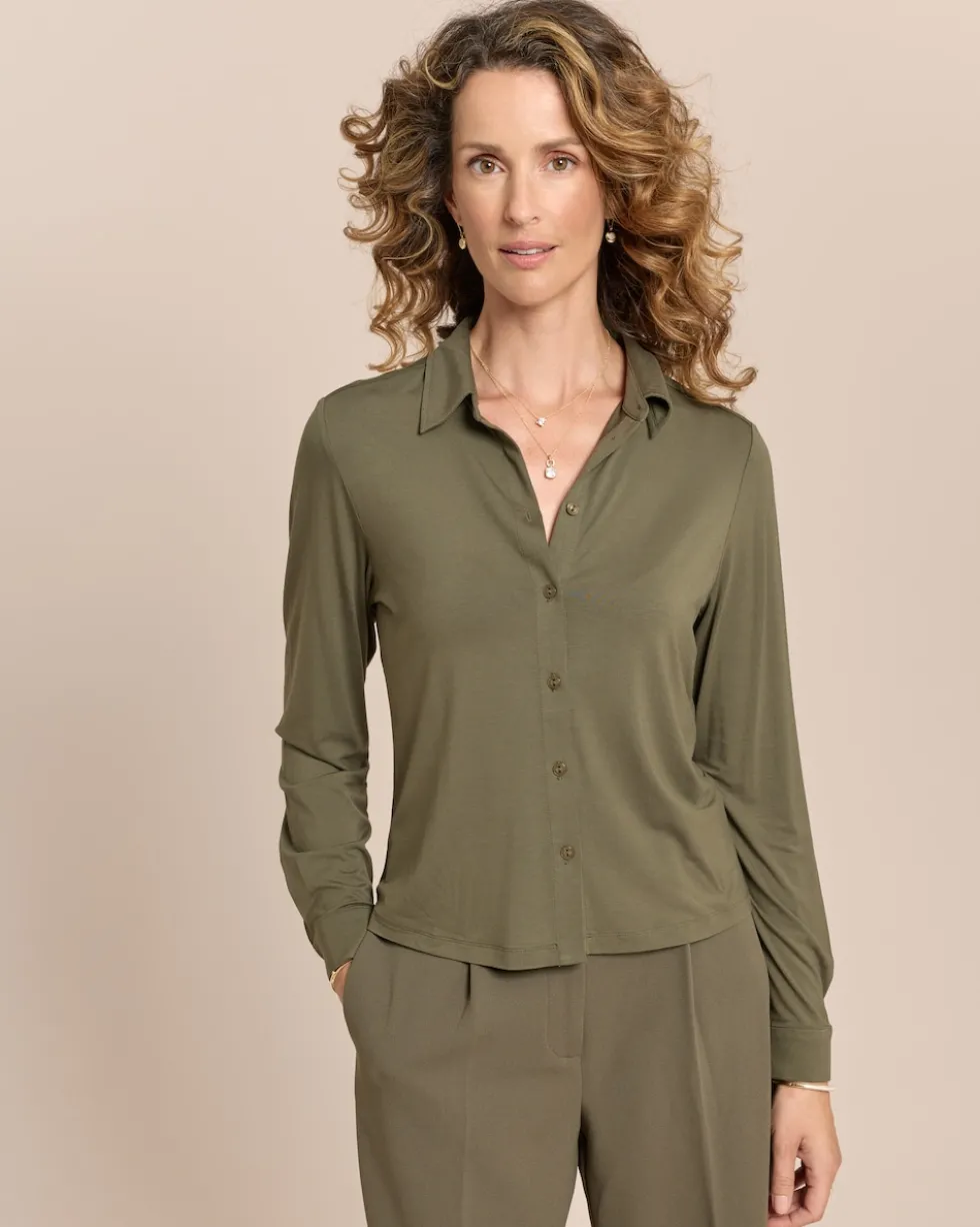 Jersey-Bluse