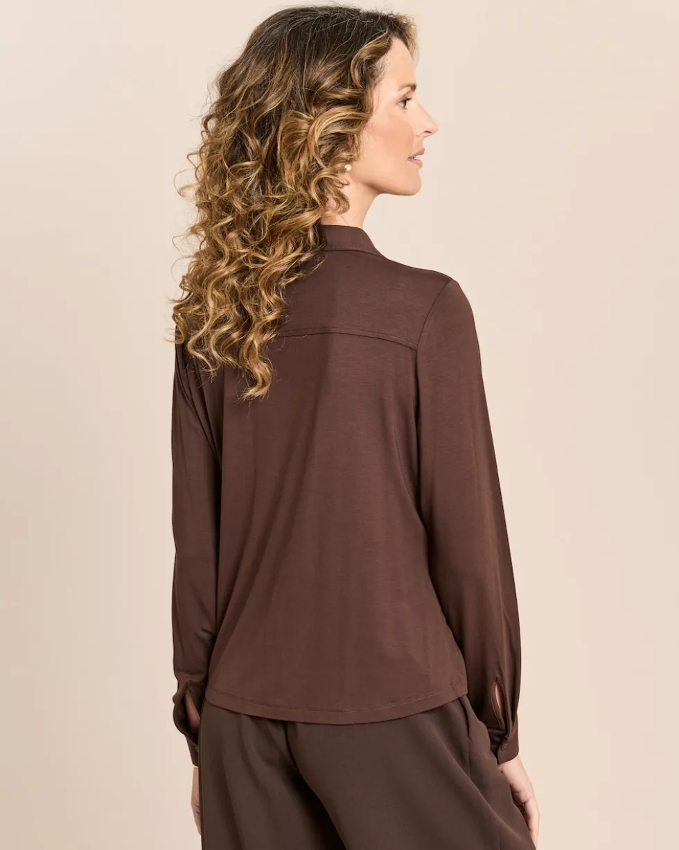 Jersey-Bluse