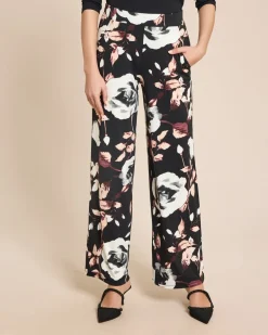 Jerseyhose mit modischem Rosendruck