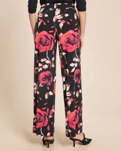 Jerseyhose mit modischem Rosendruck