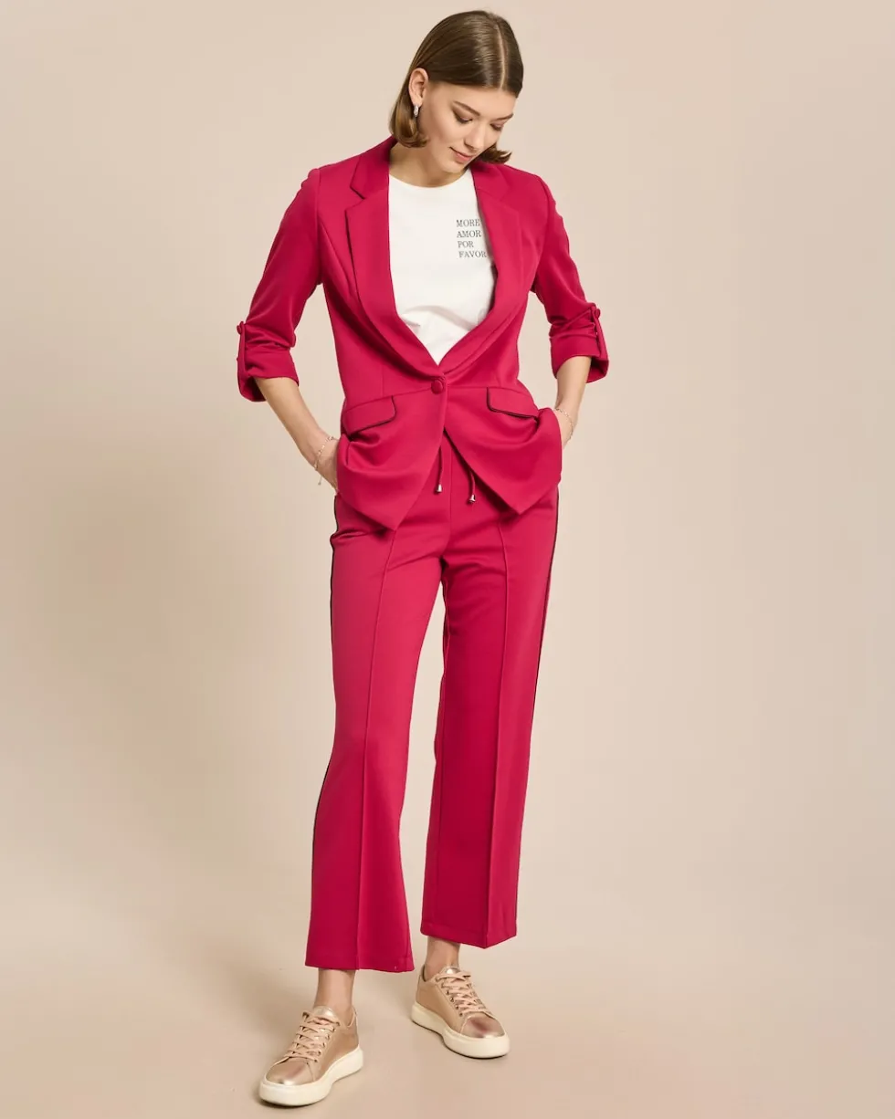 Jersey Hose mit Paspeldetails