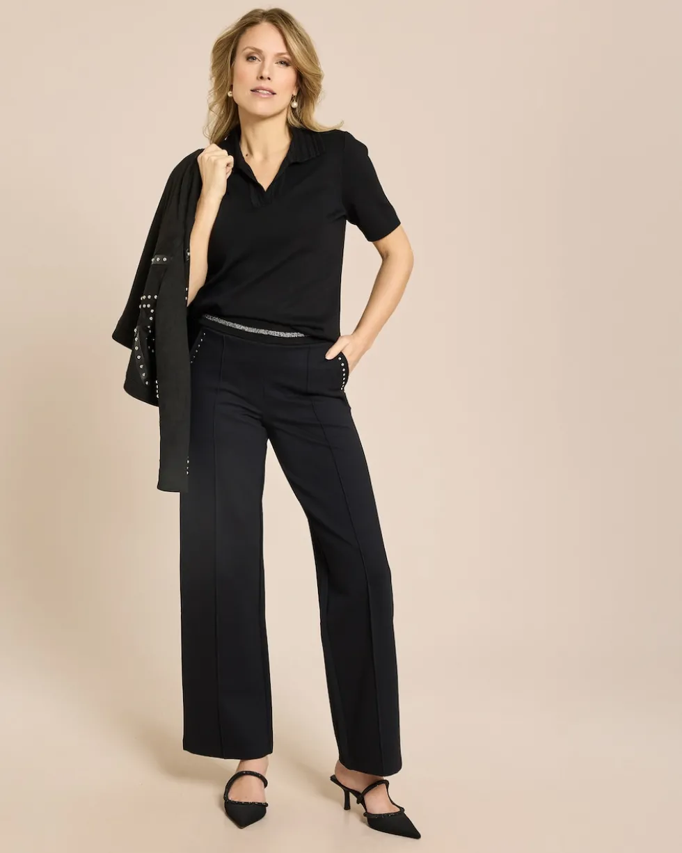Jumperhose mit Glanzgarnbund
