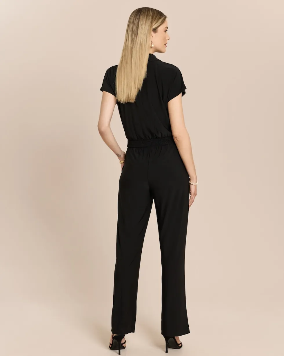 Jumpsuit mit Polokragen
