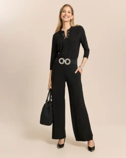Jumpsuit mit Ösen-Dekoration