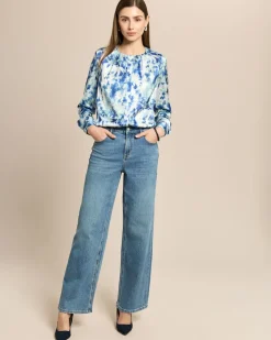 JW Wide Leg Jeans mit Stretch-Bund