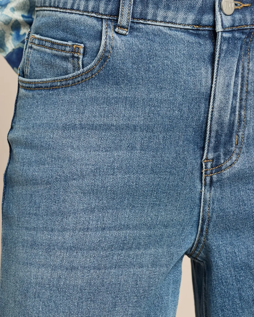 JW Wide Leg Jeans mit Stretch-Bund