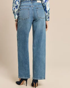 JW Wide Leg Jeans mit Stretch-Bund