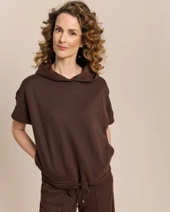 Kapuzenshirt aus Woll-Jersey