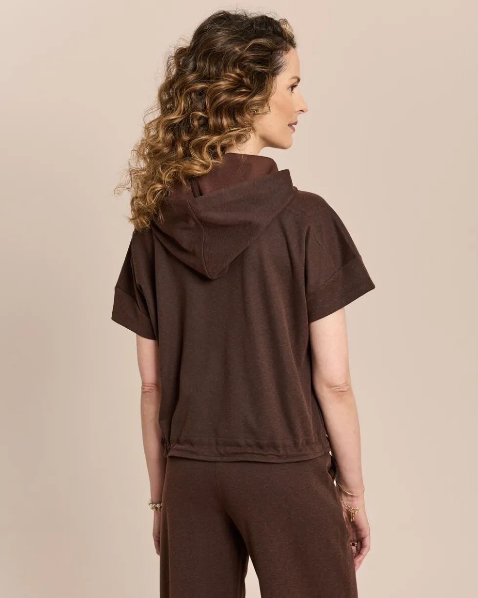 Kapuzenshirt aus Woll-Jersey