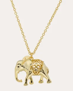 Kette + Anhänger in Elefantenform mit Zirkonia