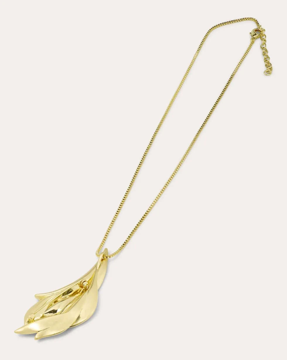 Kette + Anhänger mit Broschenfunktion