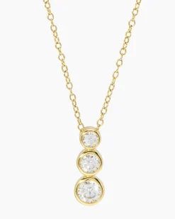 Kette + Anhänger mit Zirkonia